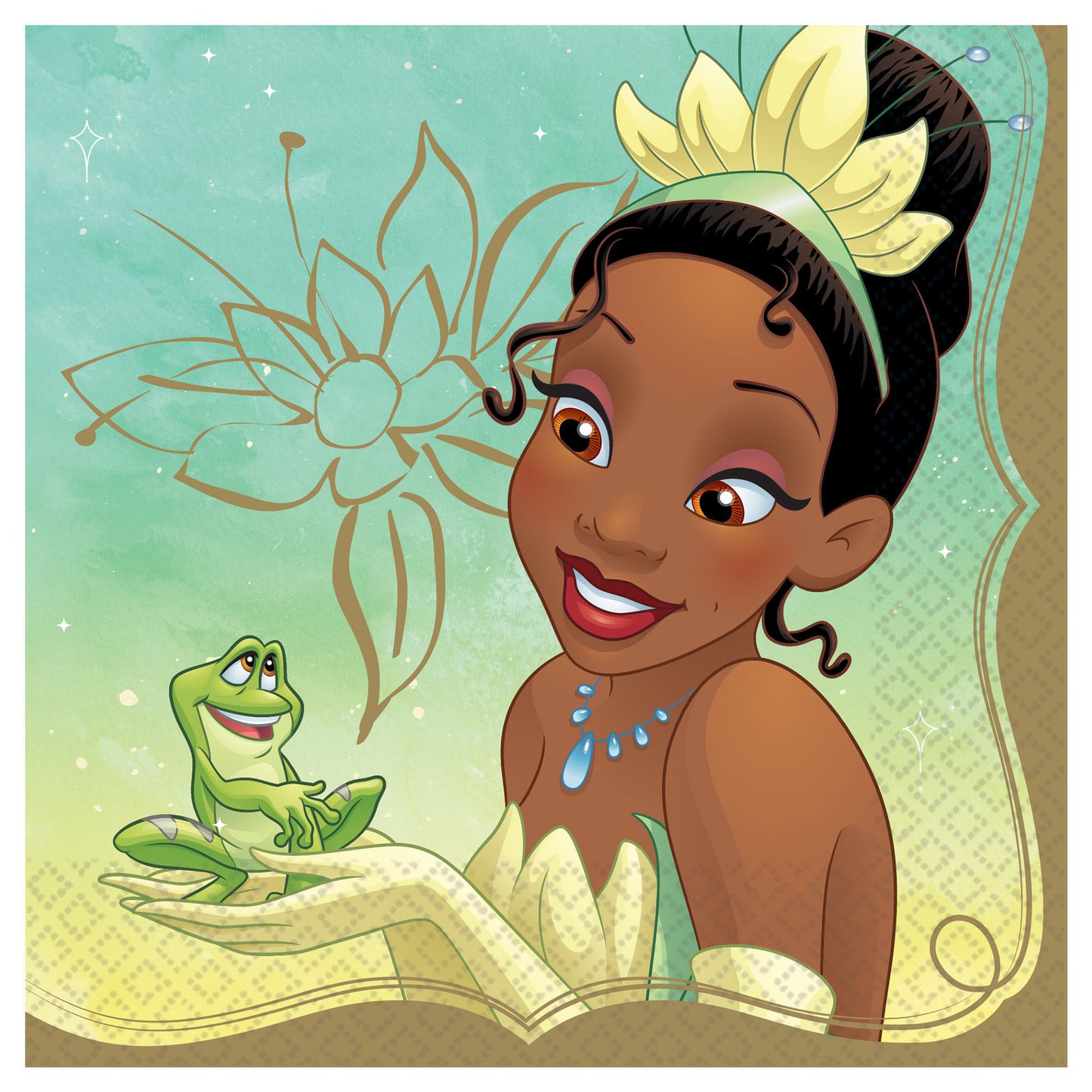 Disney Princess Tiana Luncheon Napkins, 16-pc