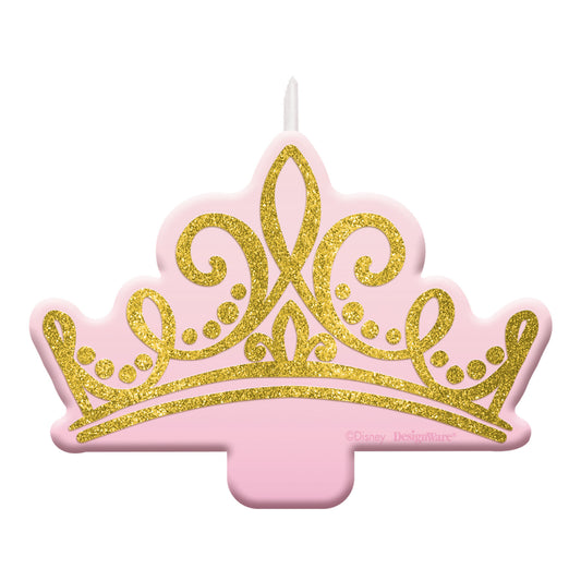 Disney Princess Tiara Glitter Candle, 1-pc