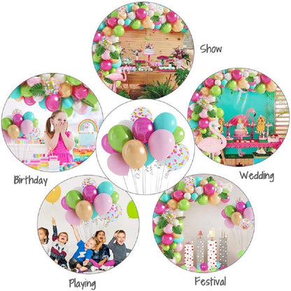 Hawaii and Flamingo Party Balloon Arch, 83-pc