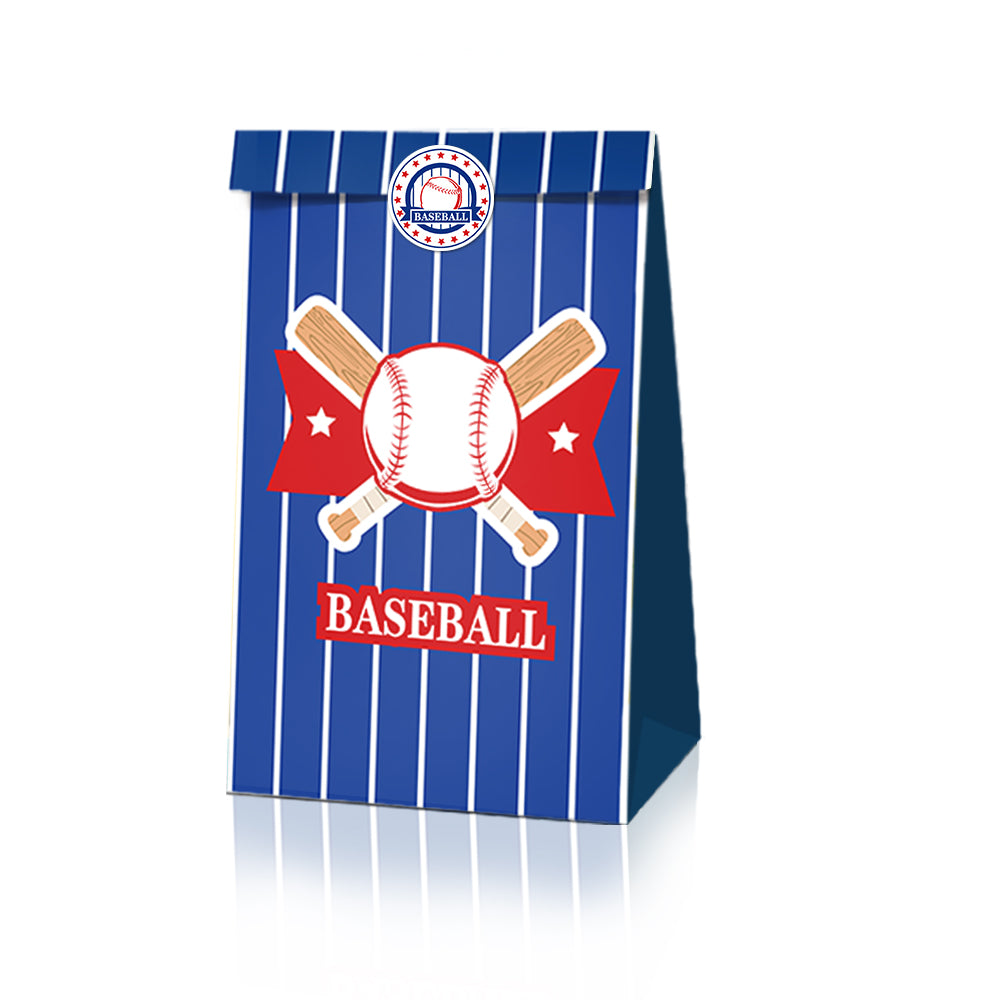 Baseball Paper Bags, 12-pc