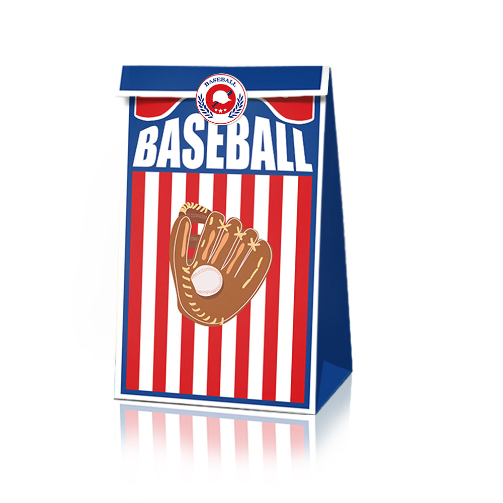 Baseball Paper Bags, 12-pc