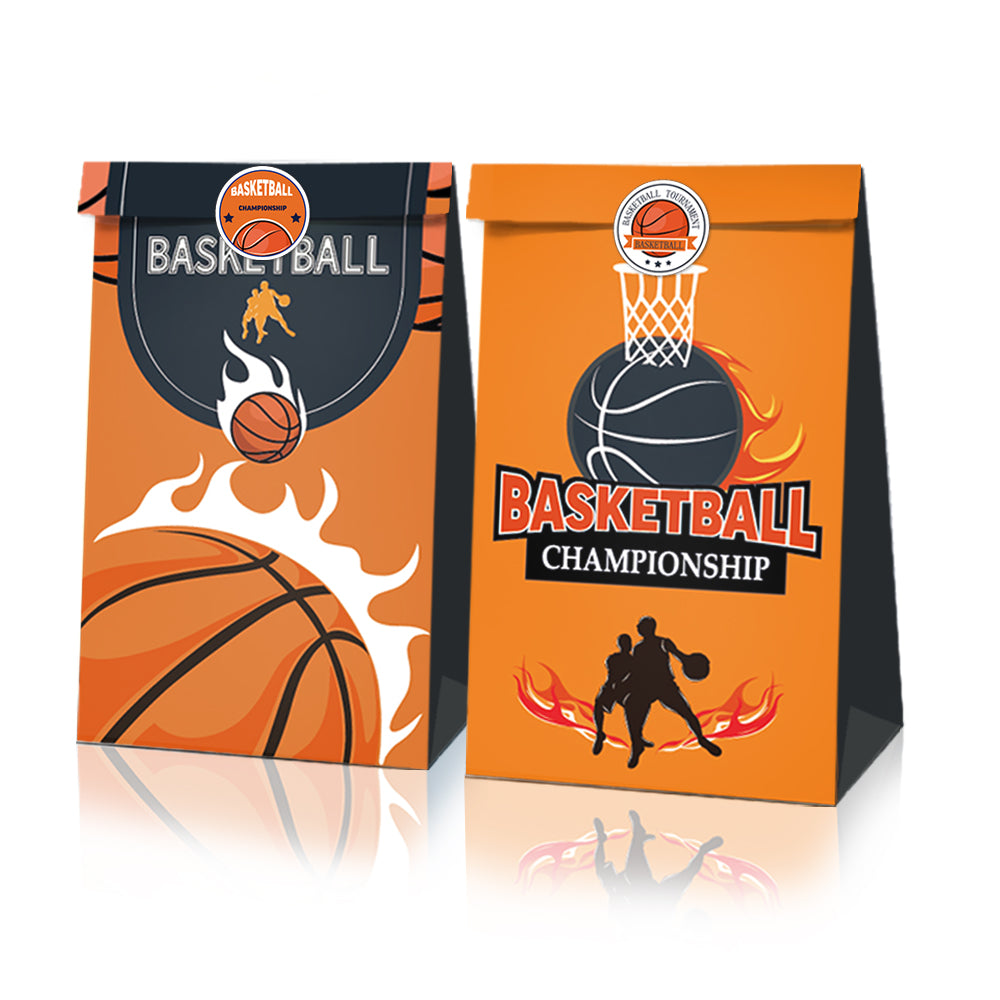 Basketball  Paper Bags, 12-pc