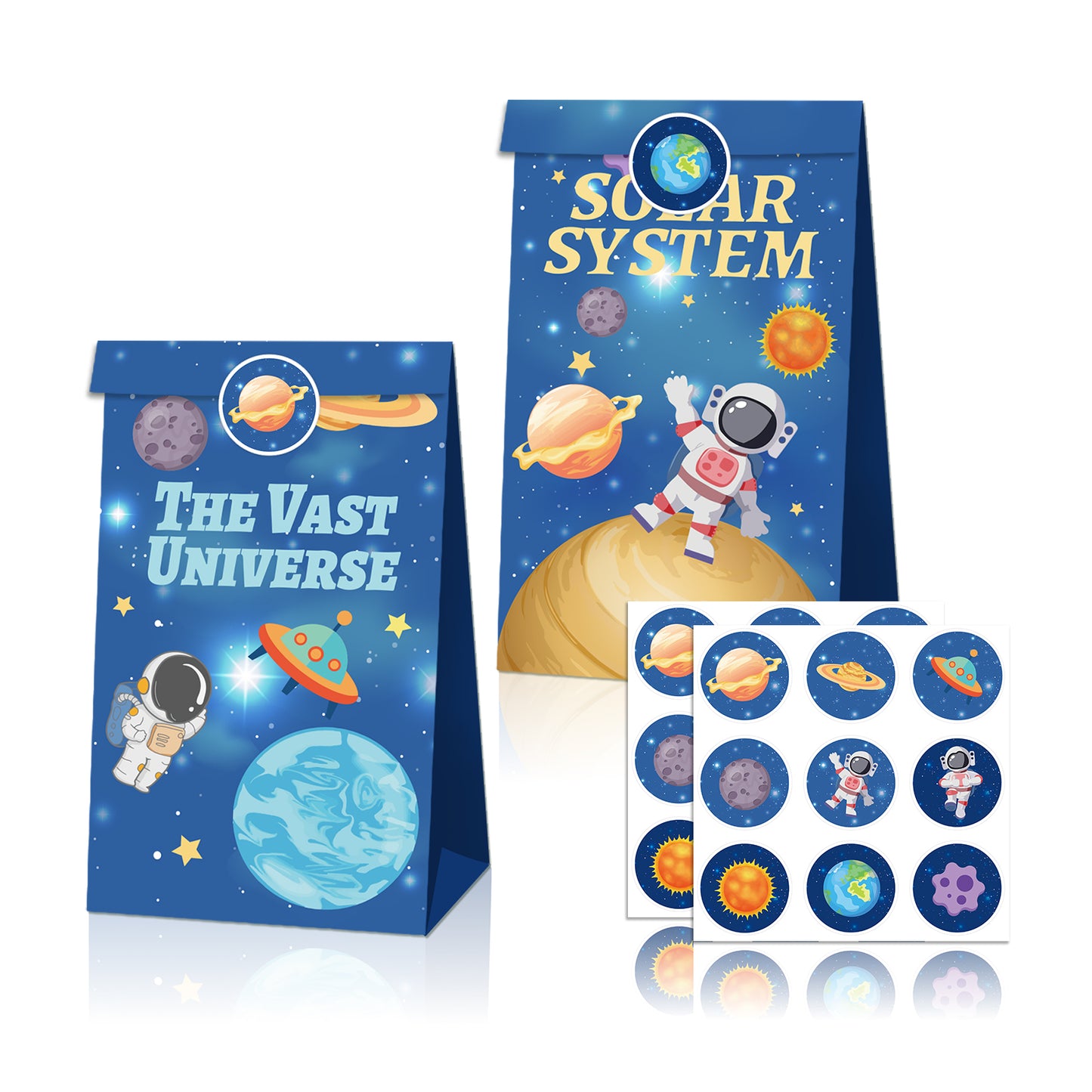 Planet Solar System Paper Bags, 12-pc