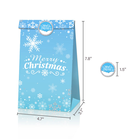 Winter Paper Bags, 12-pc