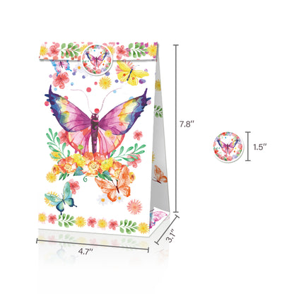 Butterfly Paper Bags, 12-pc