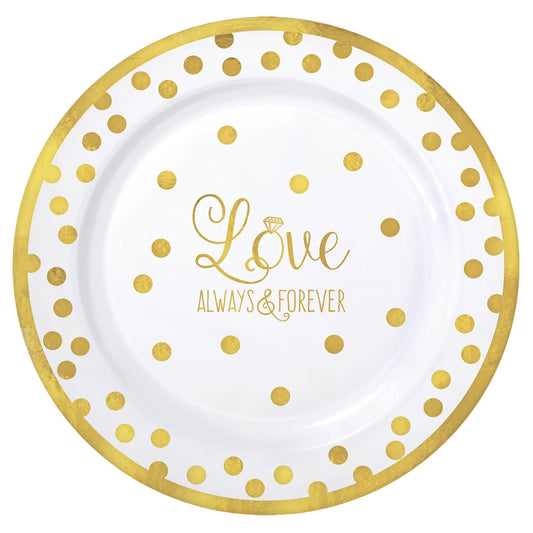 Love Round 7 1/2" Dessert Plates, 20-pc