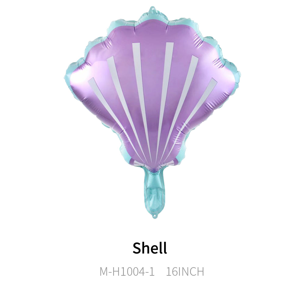 Foil Purple Shell Balloon, 16"