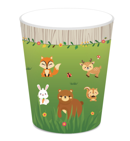 Woodland Animals Cups, 8-pc