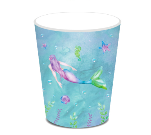 Mermaid Purple Hair Cups, 8-pc