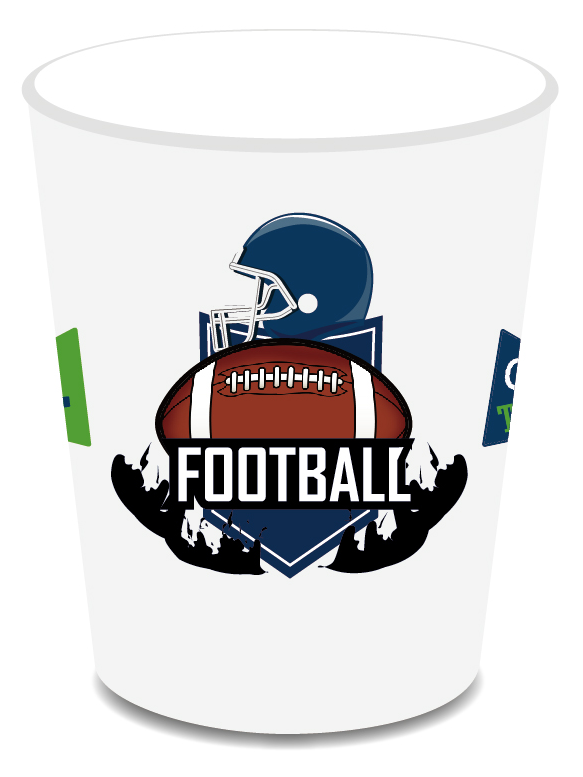 Game Day Football Cups, 8-pc