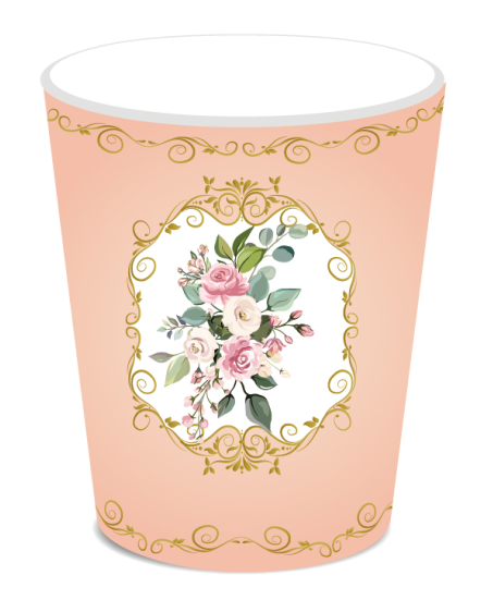Tea and Roses Cups, 8-pc