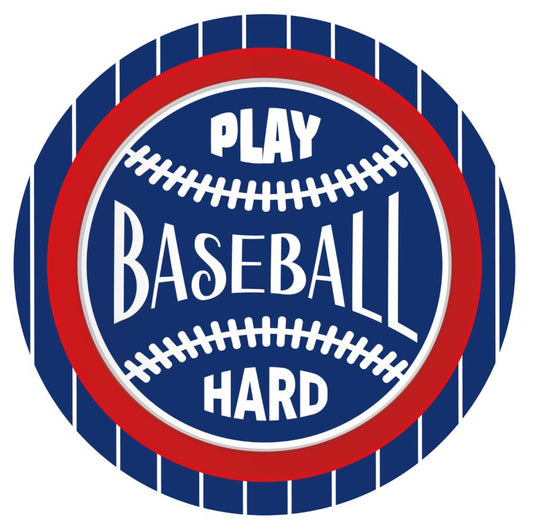 Baseball Plates 7", 8-pc