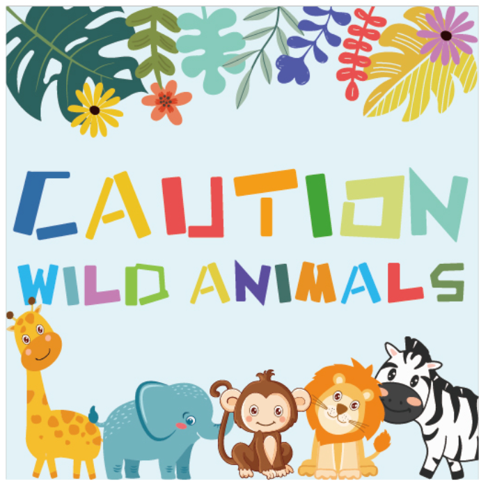 Wild Animals Jungle Safari Napkins, 20-pc