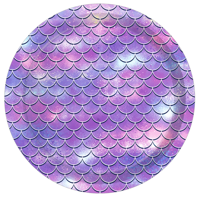 Mermaid Scales Plates 9", 8-pc