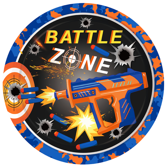 Battle Zone Plates 9", 8-pc