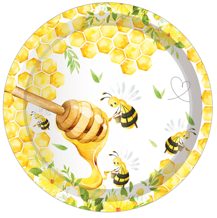 Bumble Bee Plates 9", 8-pc