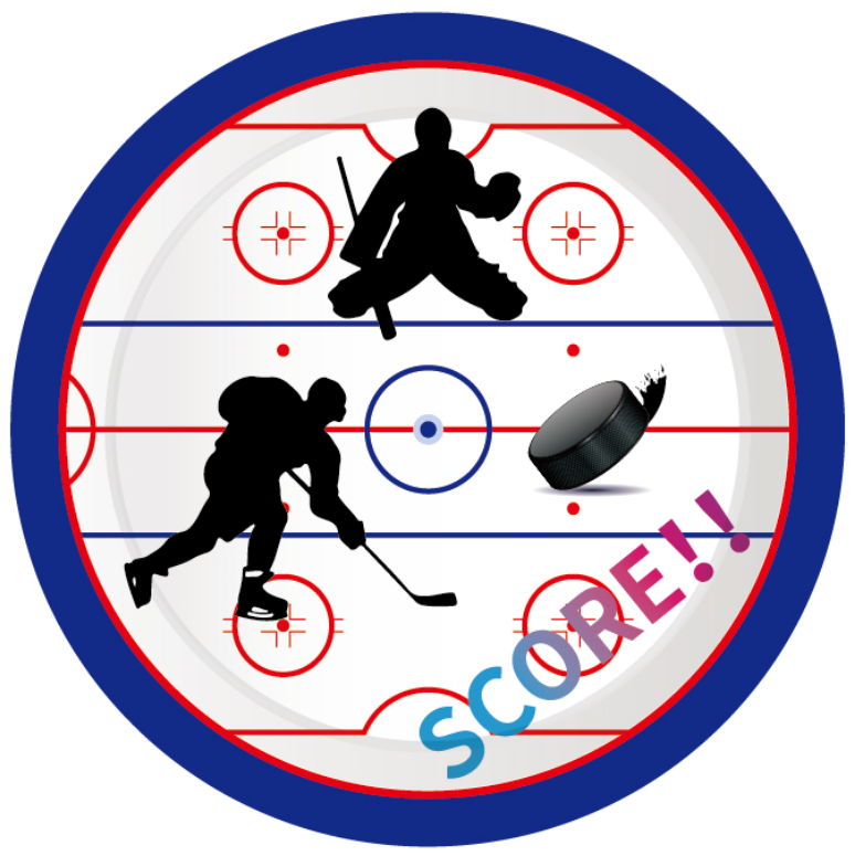 Hockey Plates 7", 8-pc