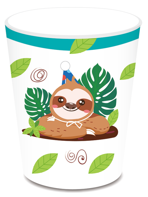 Hanging Sloth Cups, 8-pc