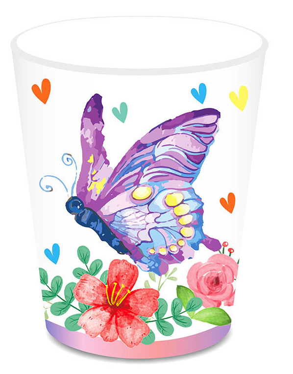 Butterfly Cups, 8-pc