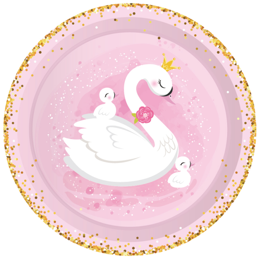 Swan Plates 7", 8-pc