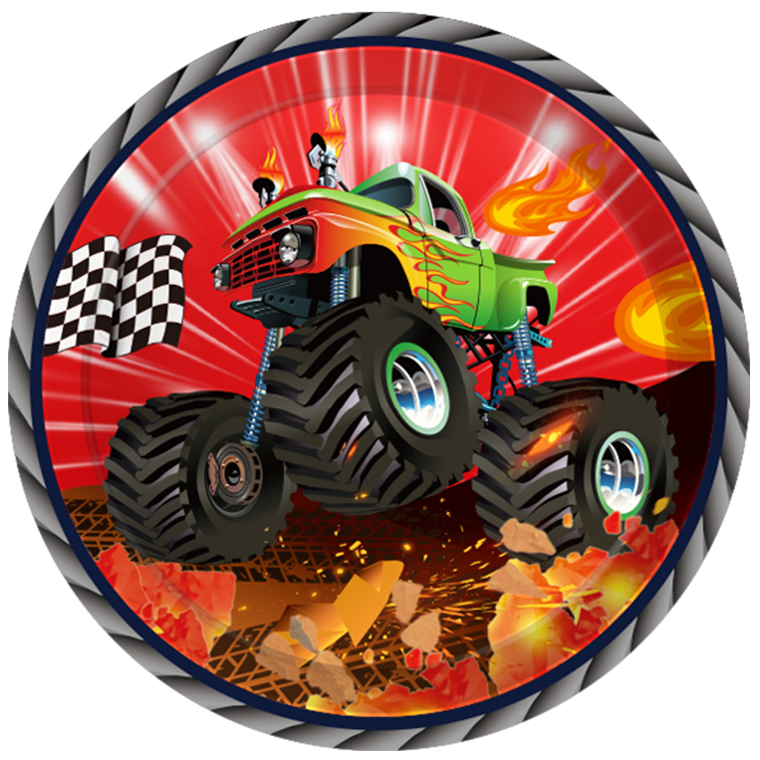 Monster Truck Plates 7", 8-pc