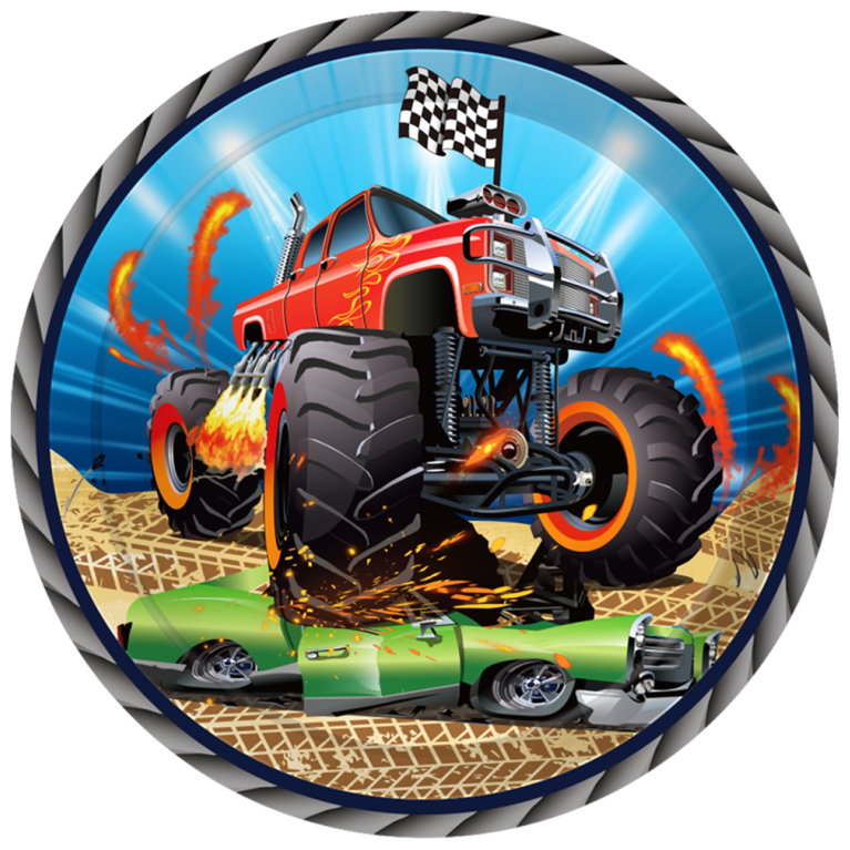 Monster Truck Plates 9", 8-pc