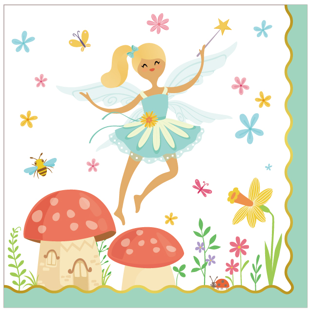 Let's Be Fairies Napkins, 20-pc