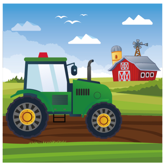 Farm Tractor Napkins, 20-pc