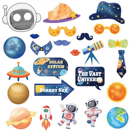 Planet Solar System Photo Booth Props