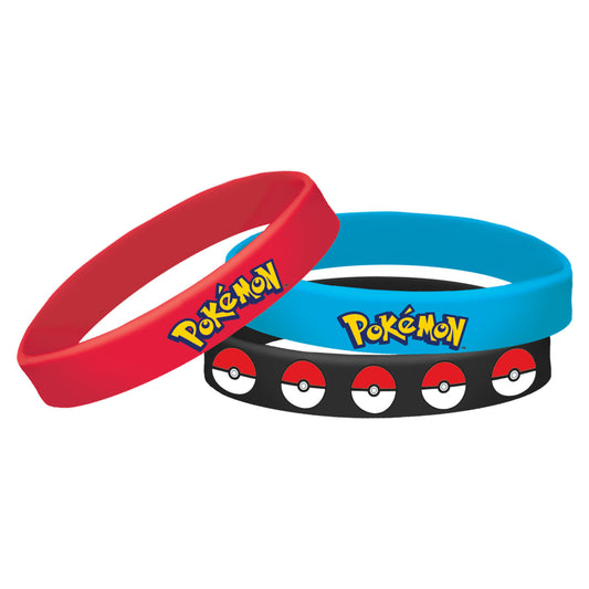 Bracelets en caoutchouc Pokemon Core, 6 pces 