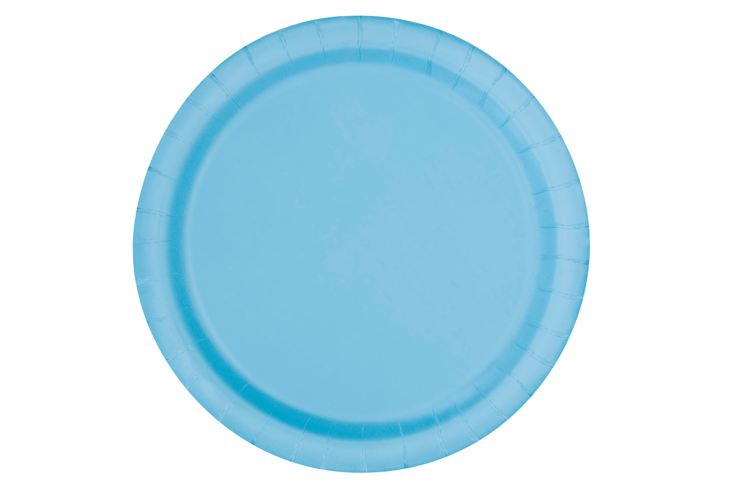 Powder Blue Solid Round 9" Dinner Plates, 16-pc