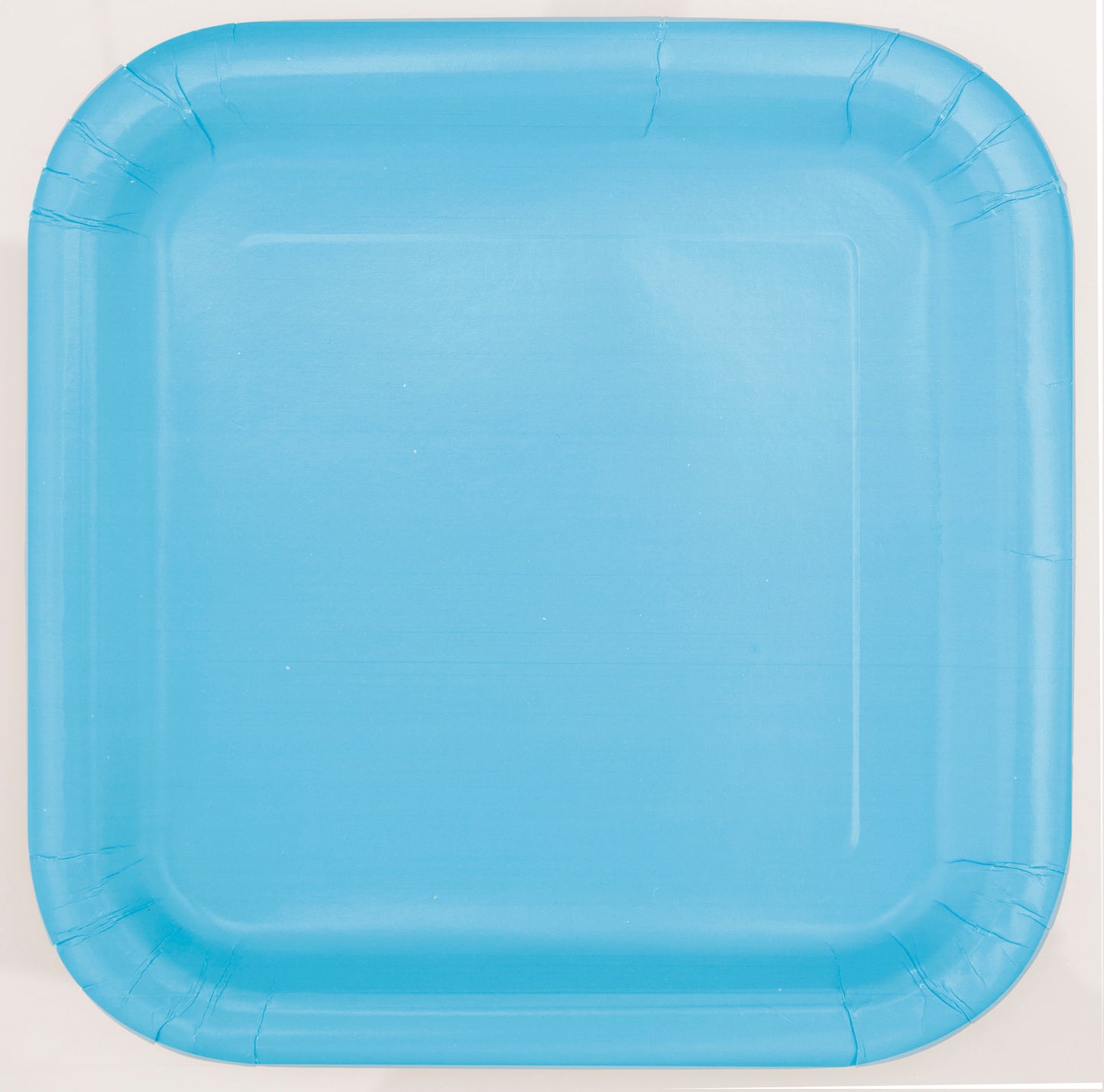 Powder Blue Solid Square 9" Dinner Plates, 14-pc