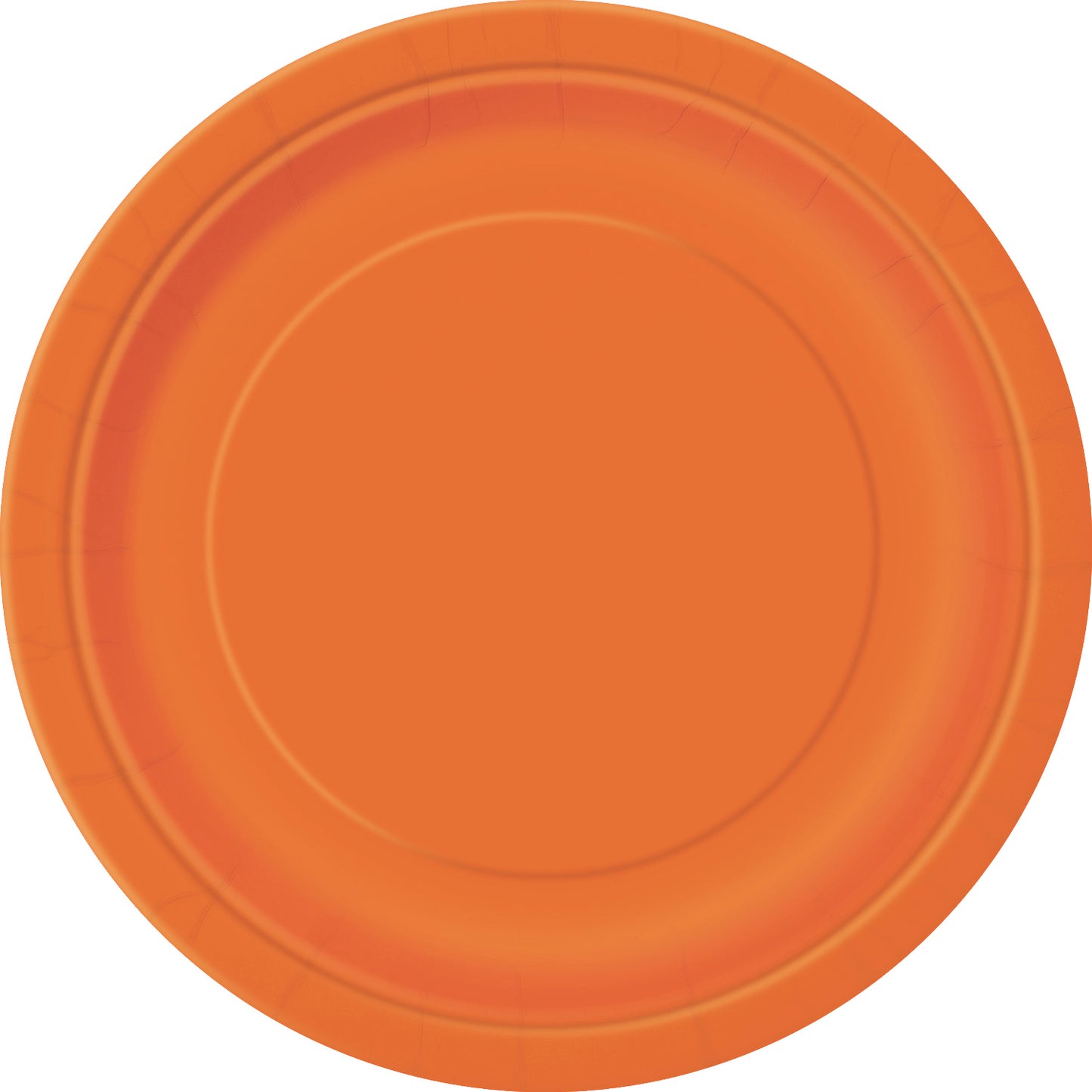 Pumpkin Orange Solid Round 9" Dinner Plates, 16-pc