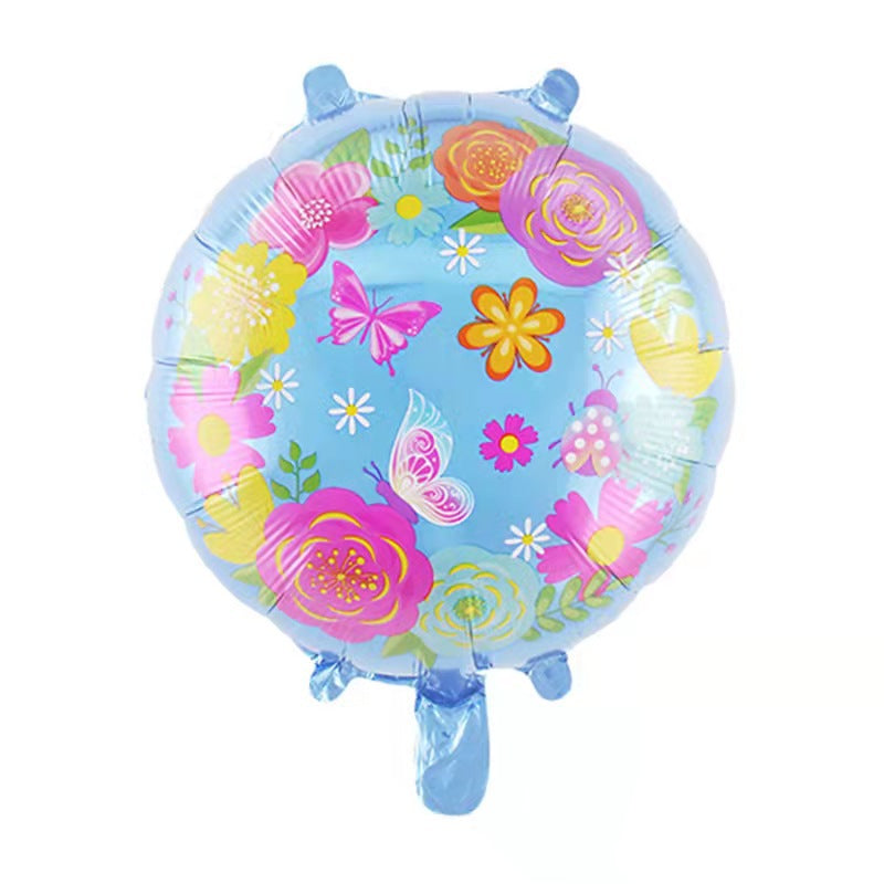 Flower and Butterfly Balloon, 18"