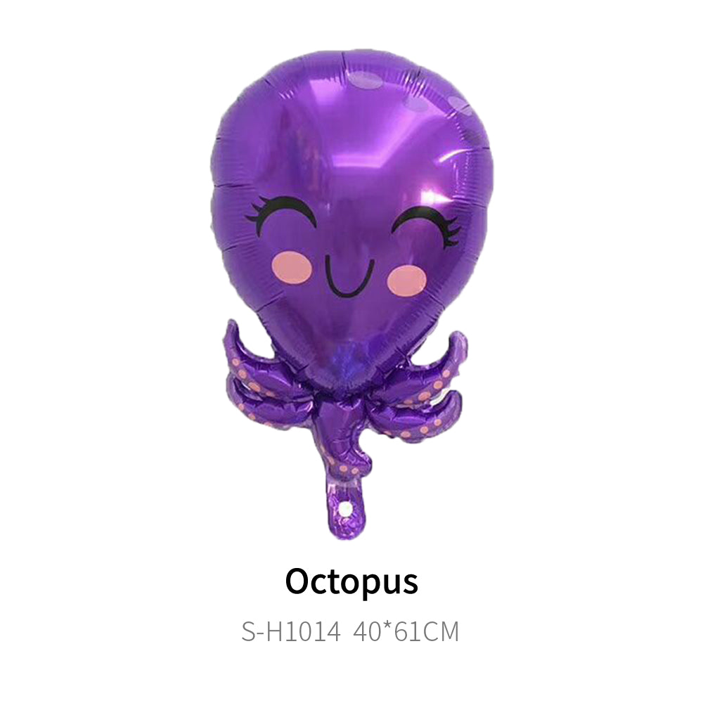 Foil Purple Octopus Balloon, 24"