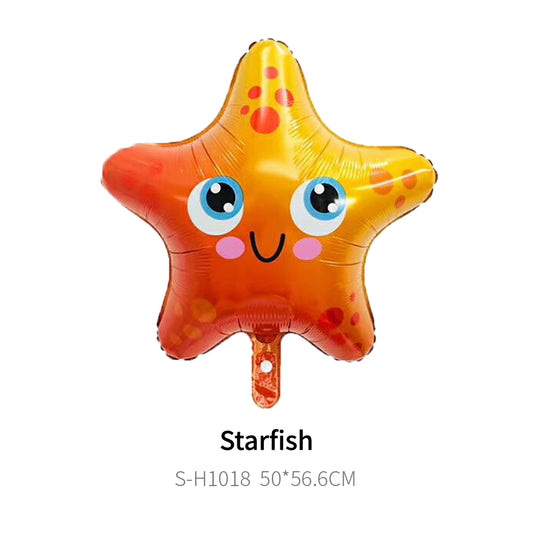 Foil Happy Starfish Balloon, 22"