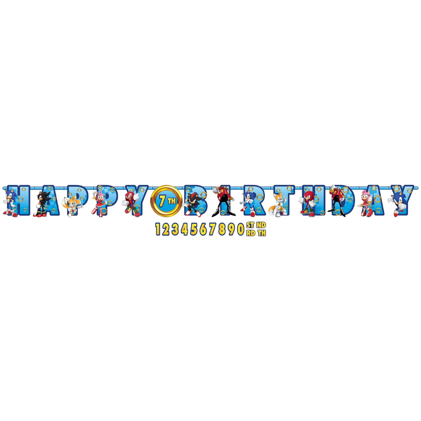 Sonic Happy Birthday Banner