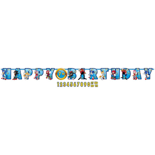 Sonic Happy Birthday Banner