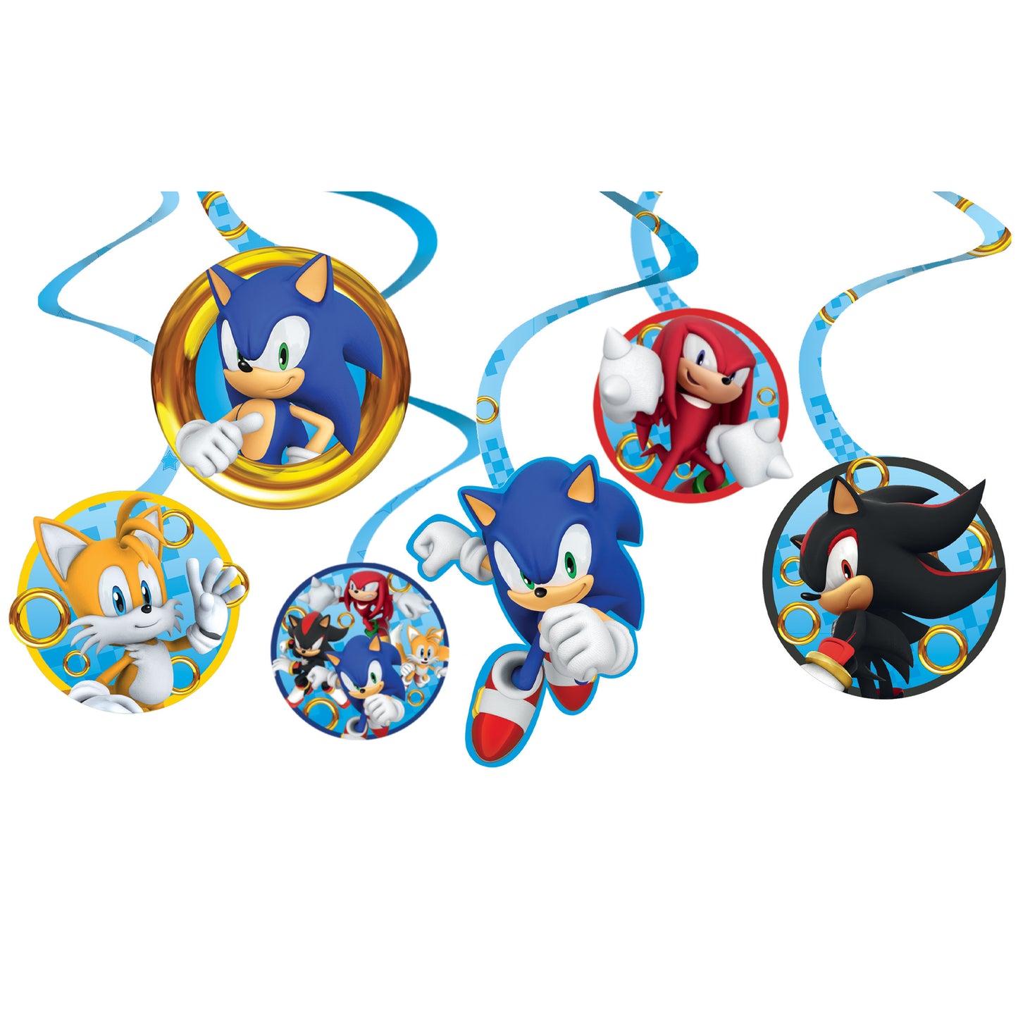 Sonic Spiral Decorations, 12-pc