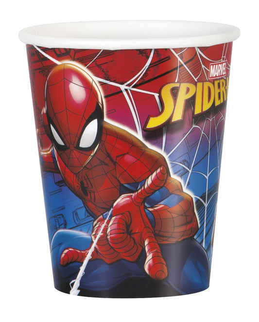 Gobelets en papier de 9 oz Spider-Man, 8 pces