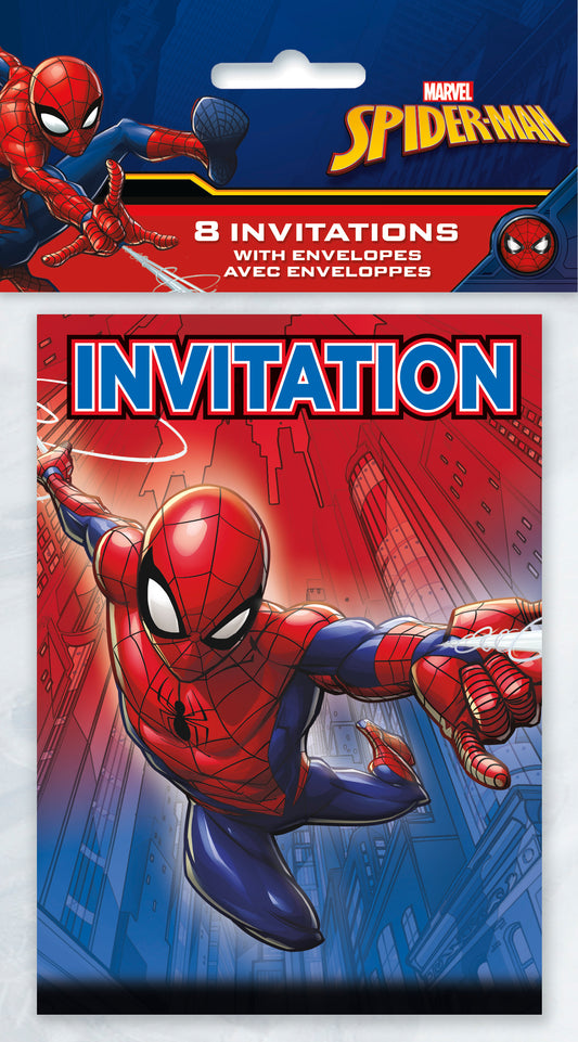Spider-Man Invitations, 8-pc