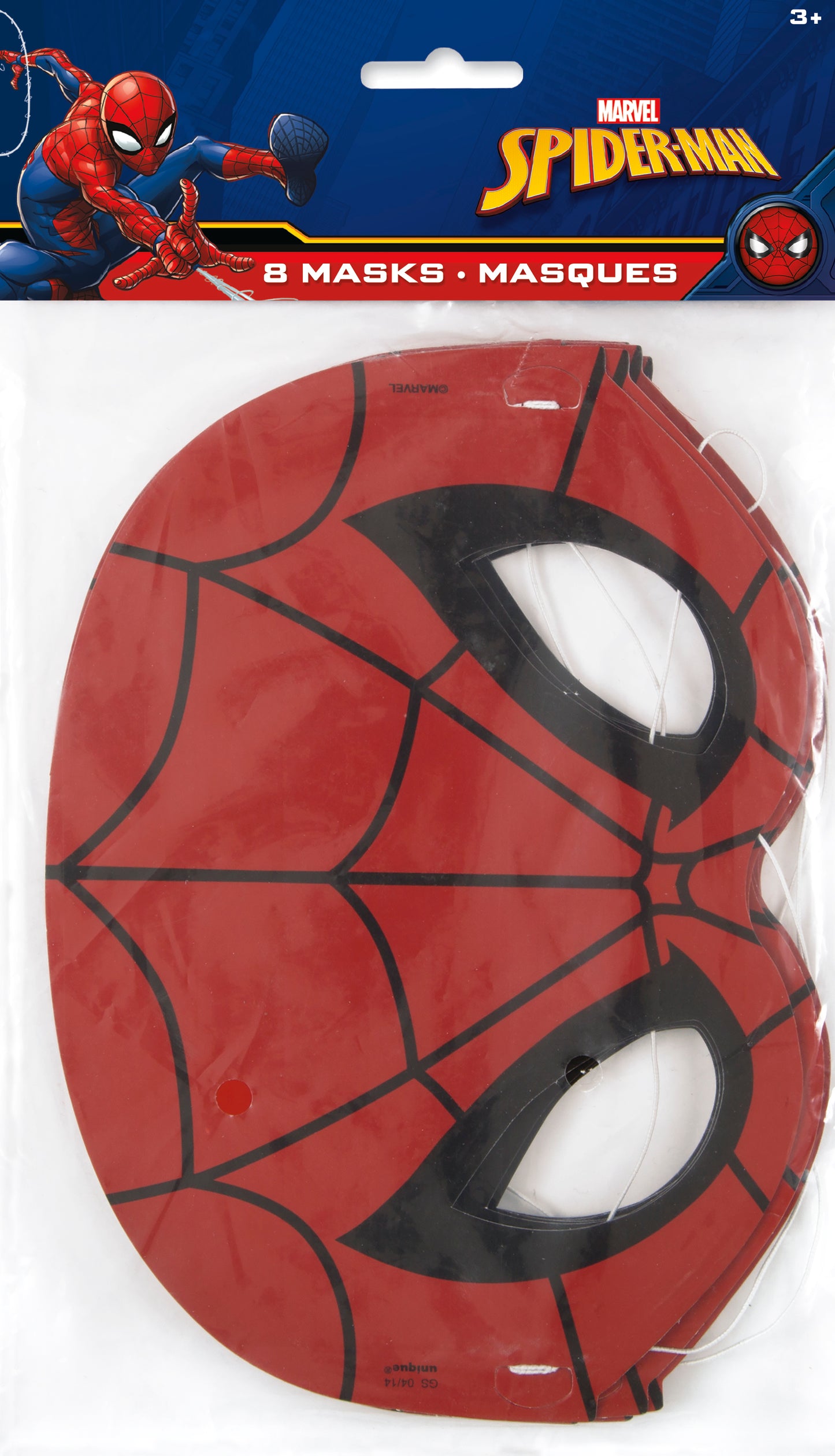 Spider-Man Party Masks, 8-pc