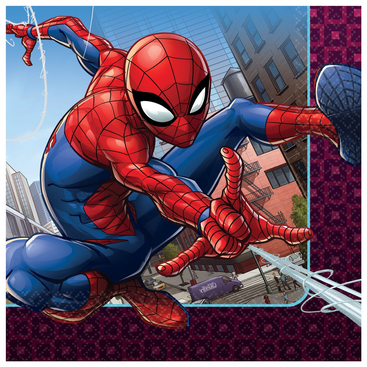 Spider-Man Webbed Wonder Luncheon Napkins, 16-pc