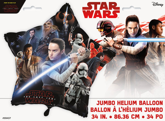 Ballon aluminium géant Star Wars Episode VIII, 34" 