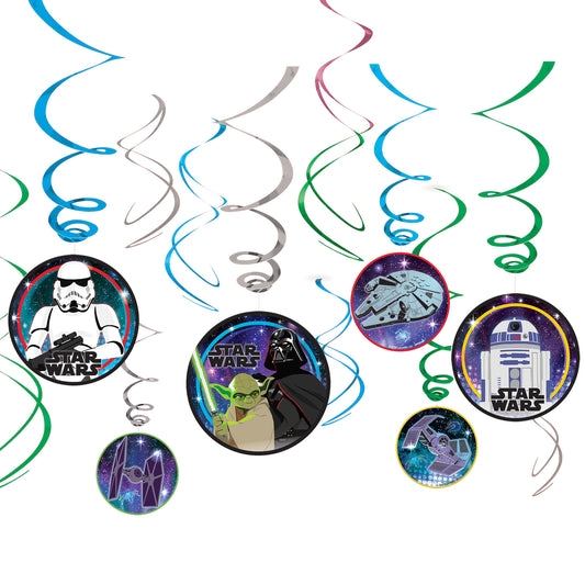 Star Wars Galaxy Swirl Decorations, 12-pc
