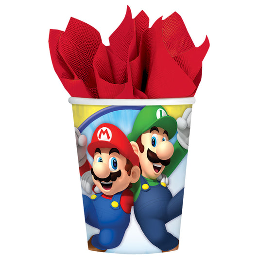 Super Mario Brothers, 9oz Paper Cups, 8-pc