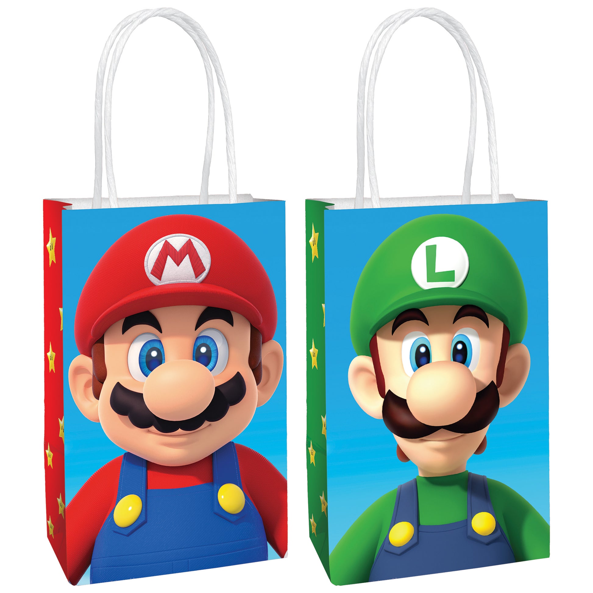 Super Mario Paper Bags, 8-pc – Party Planet