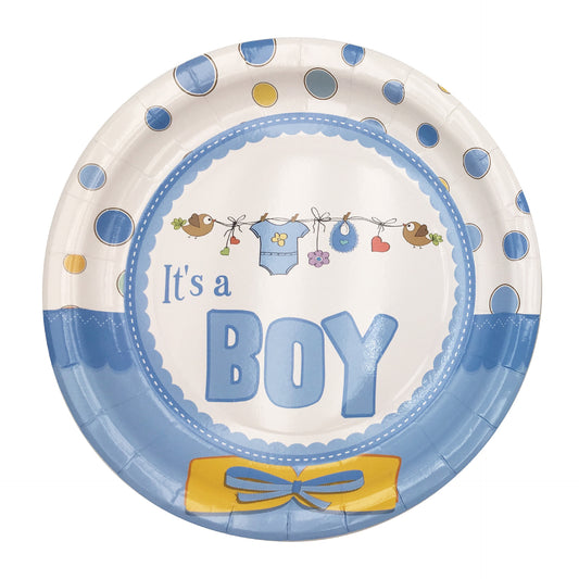 It's a Boy Plates 9", 8-pc