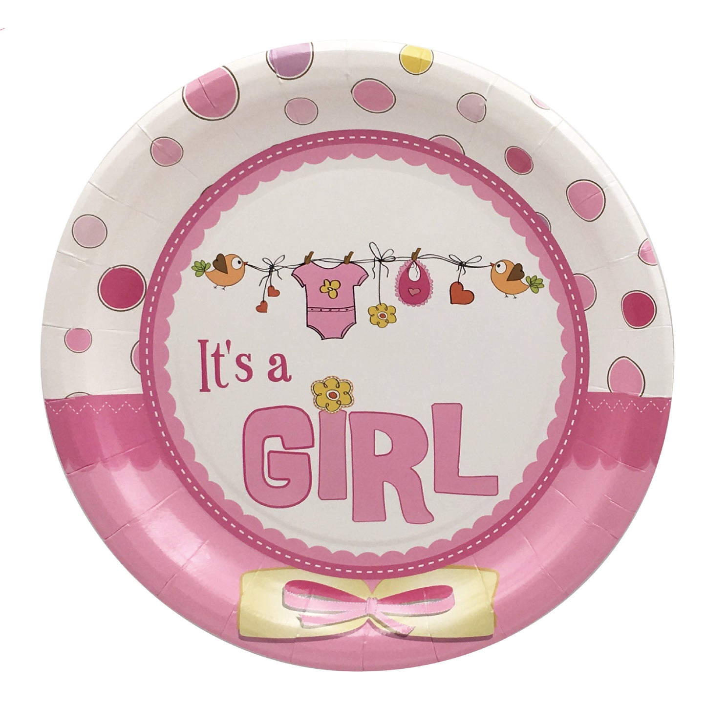 It's a Girl Plates 9", 8-pc