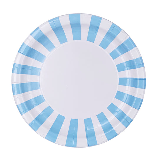 Blue Sparkle Plates 9", 8-pc
